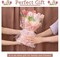 Crochet Kit for Beginners - Flower Bouquet With Step-by-Step Video Tutorials for Adults, Birthday, DIY Craft Home Decor (Pink)